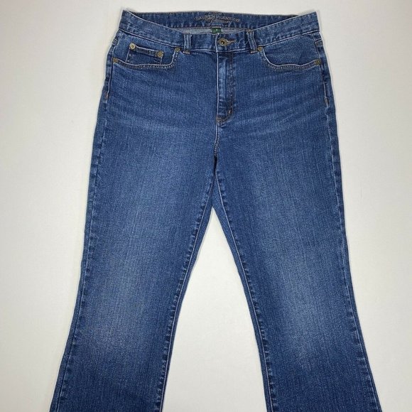 LRL Ralph Lauren Blue Jeans CO Womens Classic Bootcut Dark Wash Size 8 Jeans - Picture 2 of 10